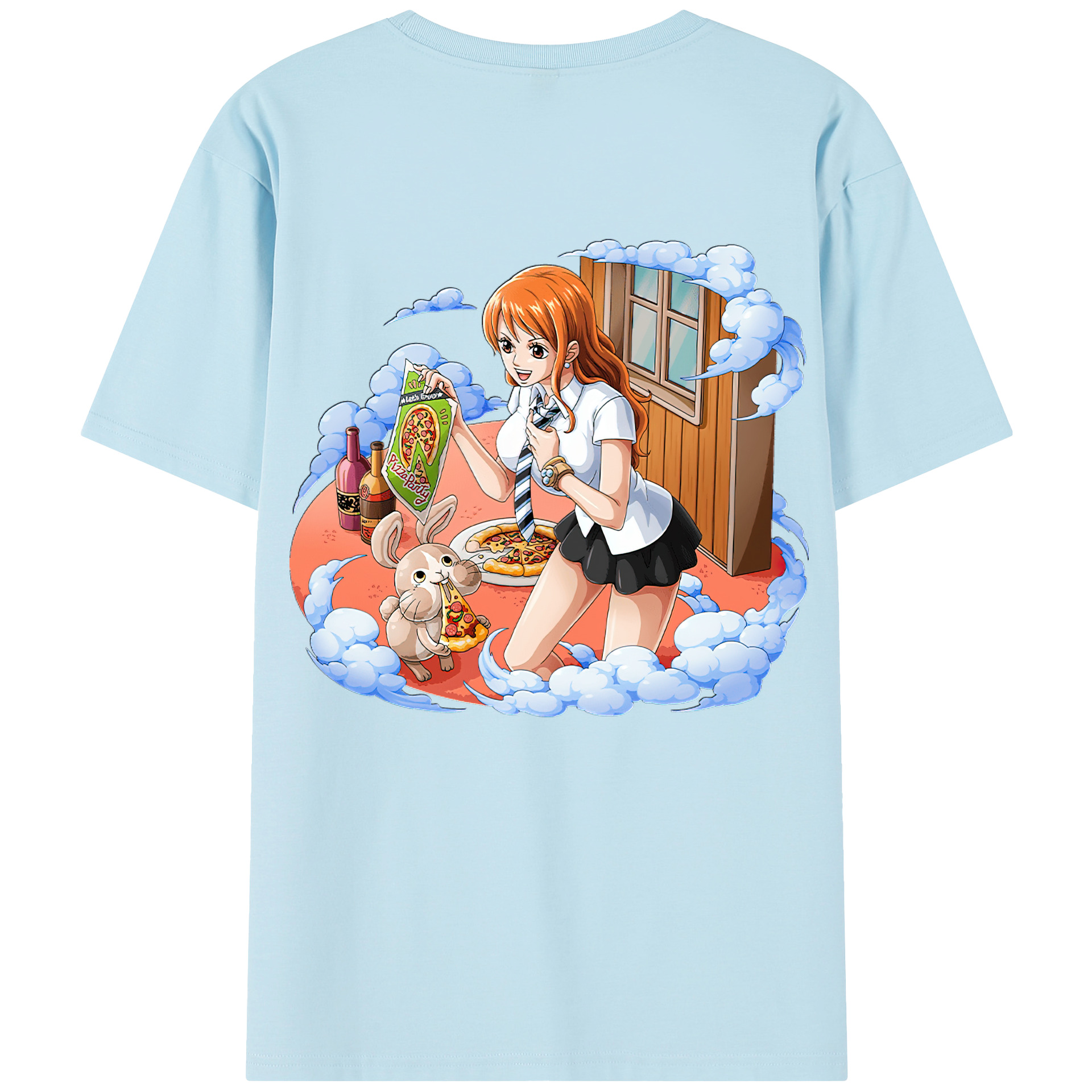 ワンピース ナミ ONE PIECE Nami 綿100％半袖Tシャツ（背面プリント）